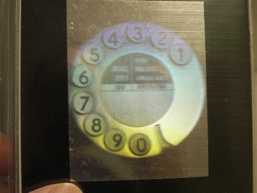 Hologramm mit schwarz