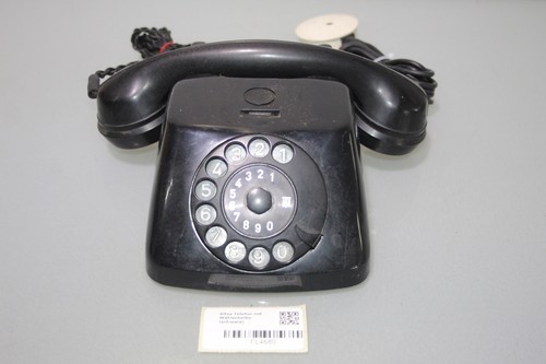 Altes telefon mit wählscheibe - altes,