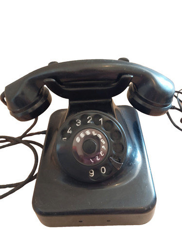 Bakelit telefon schwarz mit - telefon,