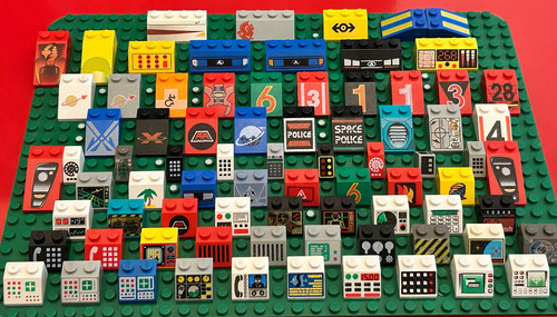 Bedruckt lego 1x2 2x2 2x3 - 2x2, 2x4