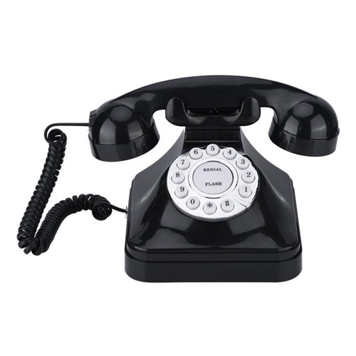 Retro schnurgebundenes telefon - retro,