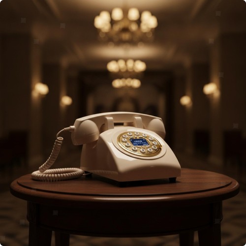 Telefon mit wählscheibe - telefon,