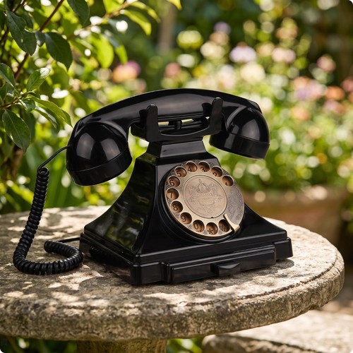 Retro landline telephone - retro,