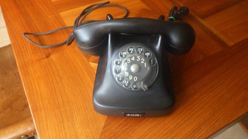 Bakelit telefon schwarz mit - schwarz,