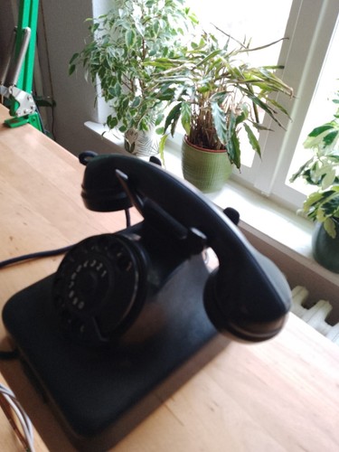 Telefon schwarz mit