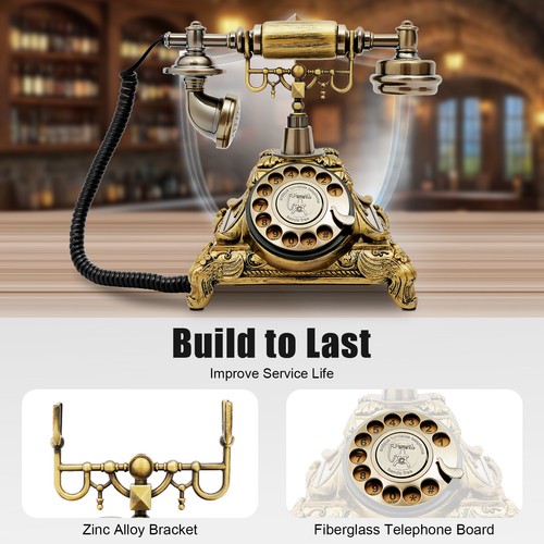 Retro stil rotary - stil, telefon