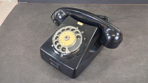 Altes schwarzes telefon mit - altes,