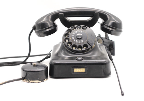 Posttelefon telefon schwarz - telefon,